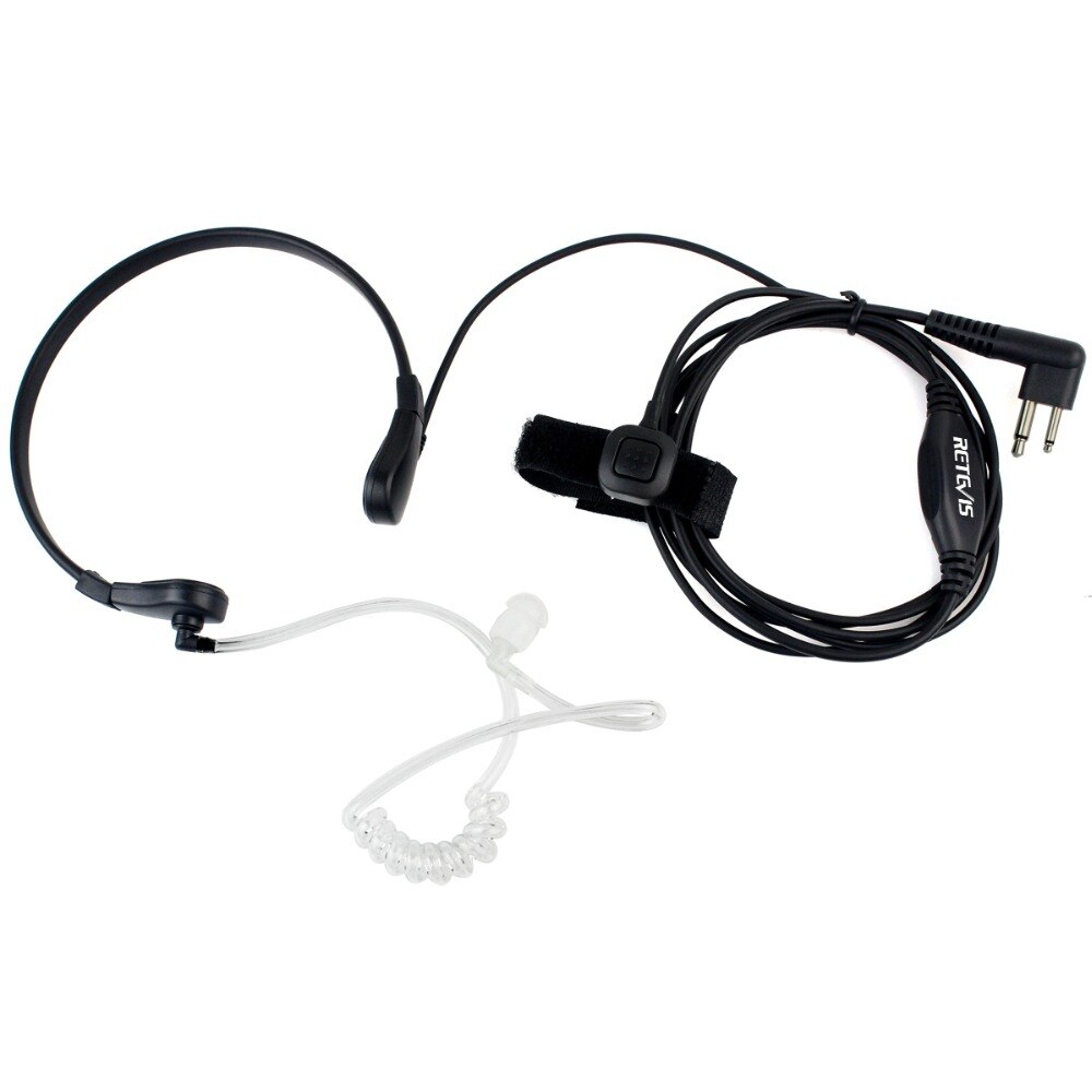 2 pin hals mikrofon headset luftslange ørestykket til motorola  gp300 88s 2000 ct walkie talkie skinke radio  c9008a