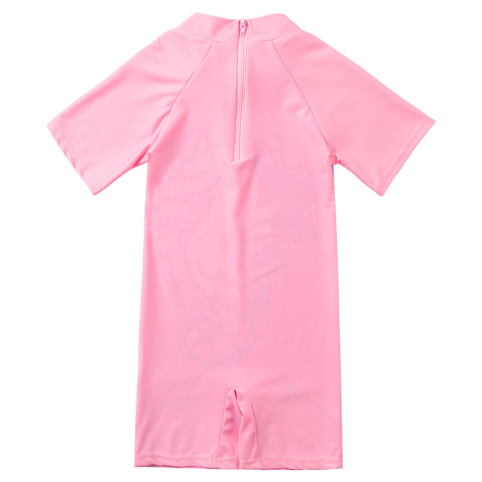 Kid swimsuits for girls one piece zipper back shor vicedeal