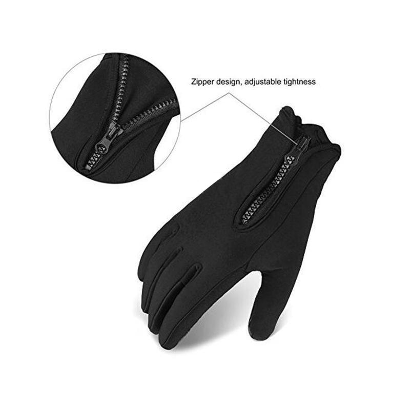 1 par luvas de esqui inverno à prova vento respirável tela toque ao ar livre esportes quentes luvas snowboard unisex motocicleta ciclismo luva