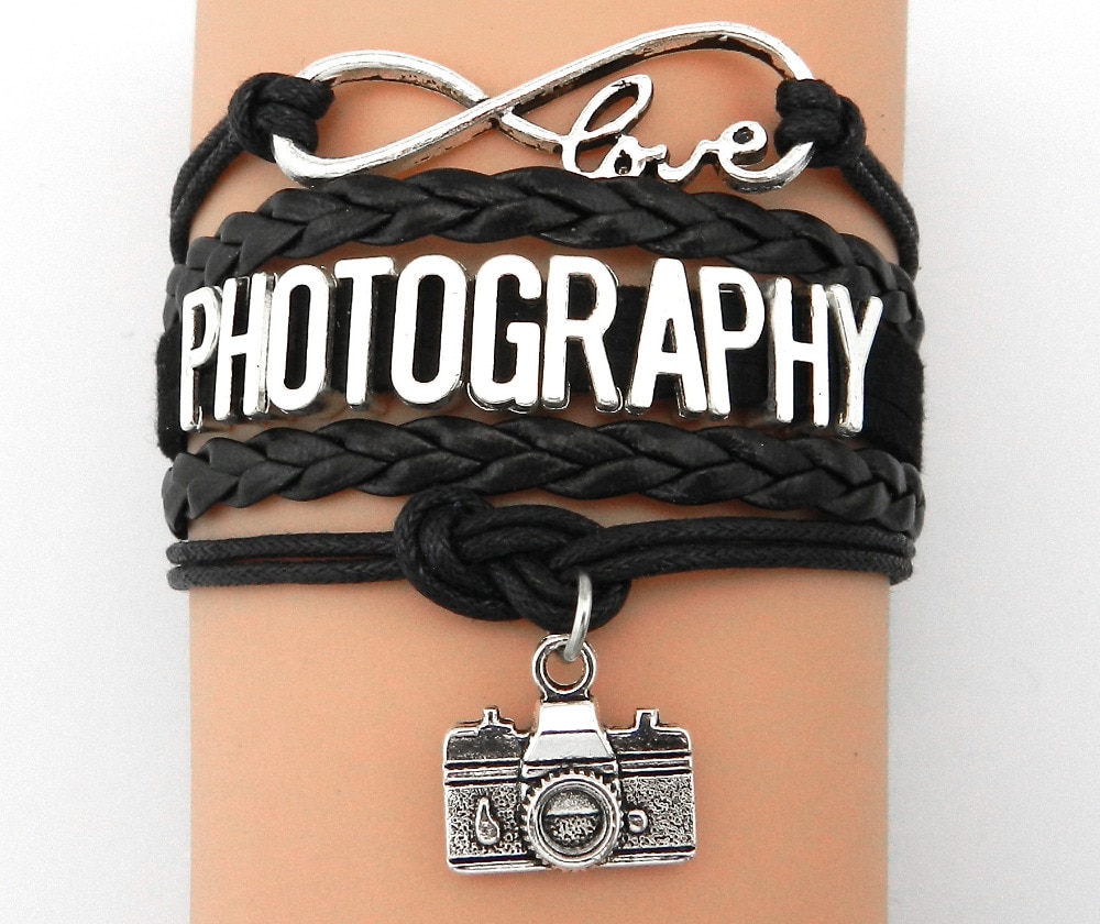 Infinity love fotografie armband hobby's bedelarmband bangle vriend  b7082