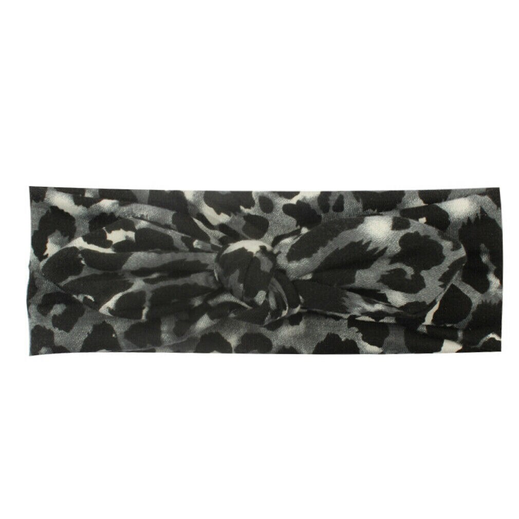 Accesorios para niños, niñas bebé niño pequeño turbante de leopardo extraíble con lazo anudado, sombrero, sombrero, banda para el pelo, diadema, para bebés,: B