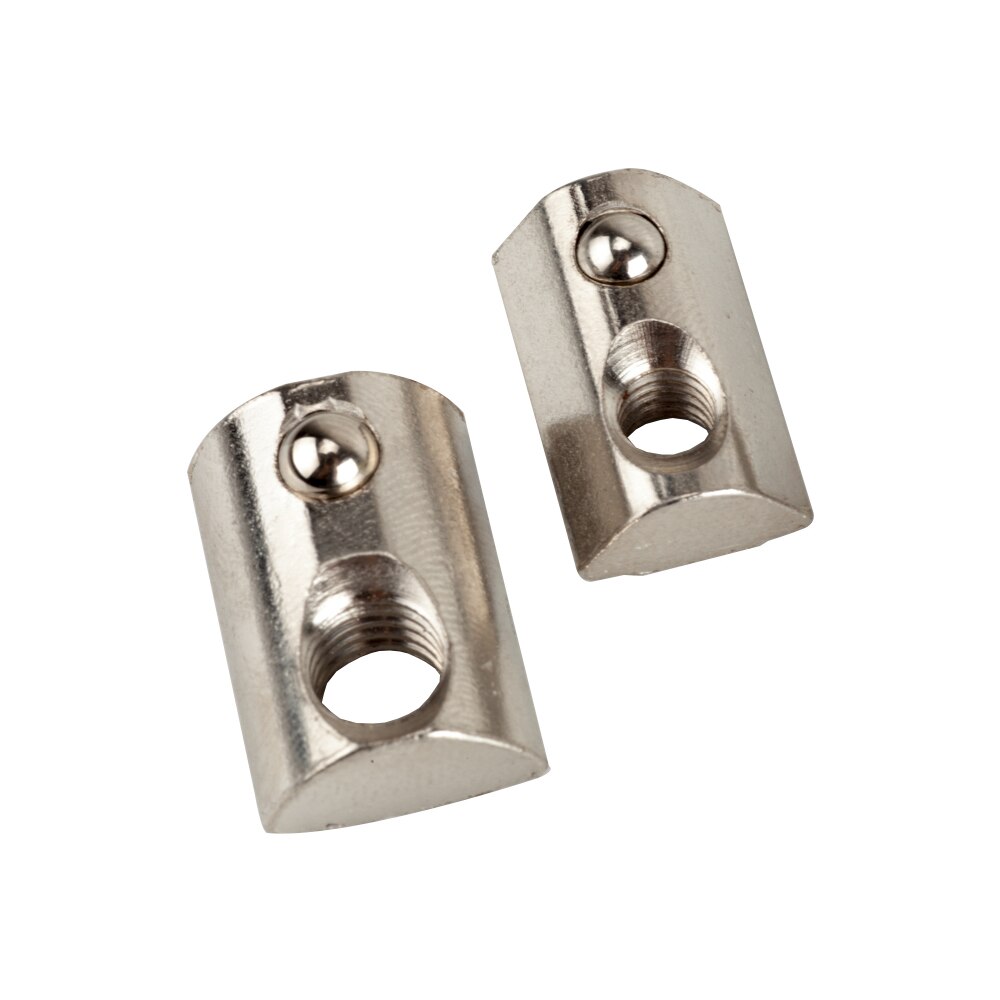 10 Uds 4040 la mitad tuerca redonda M3 M4 M5 M6 M8 de husillo de bolas bloque elástico tuerca estándar de la UE de la serie 40/45 accesorios de perfil de aluminio