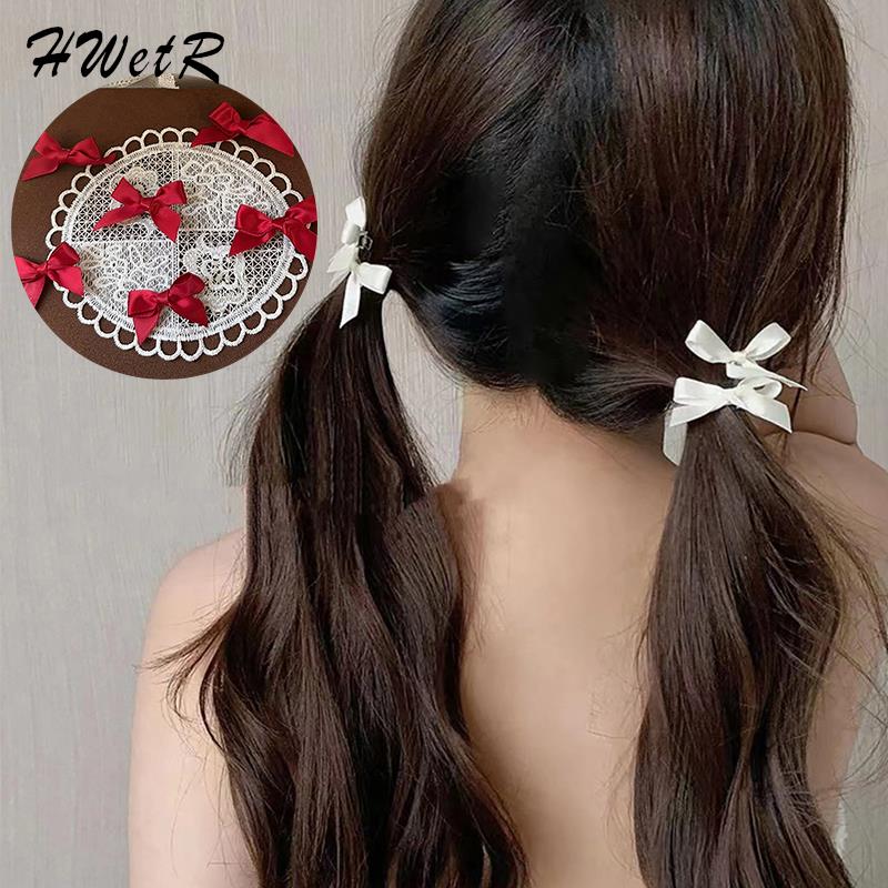 Horquilla con lazo pequeño para niña, Mini lazos para el pelo, accesorios para el cabello para niña