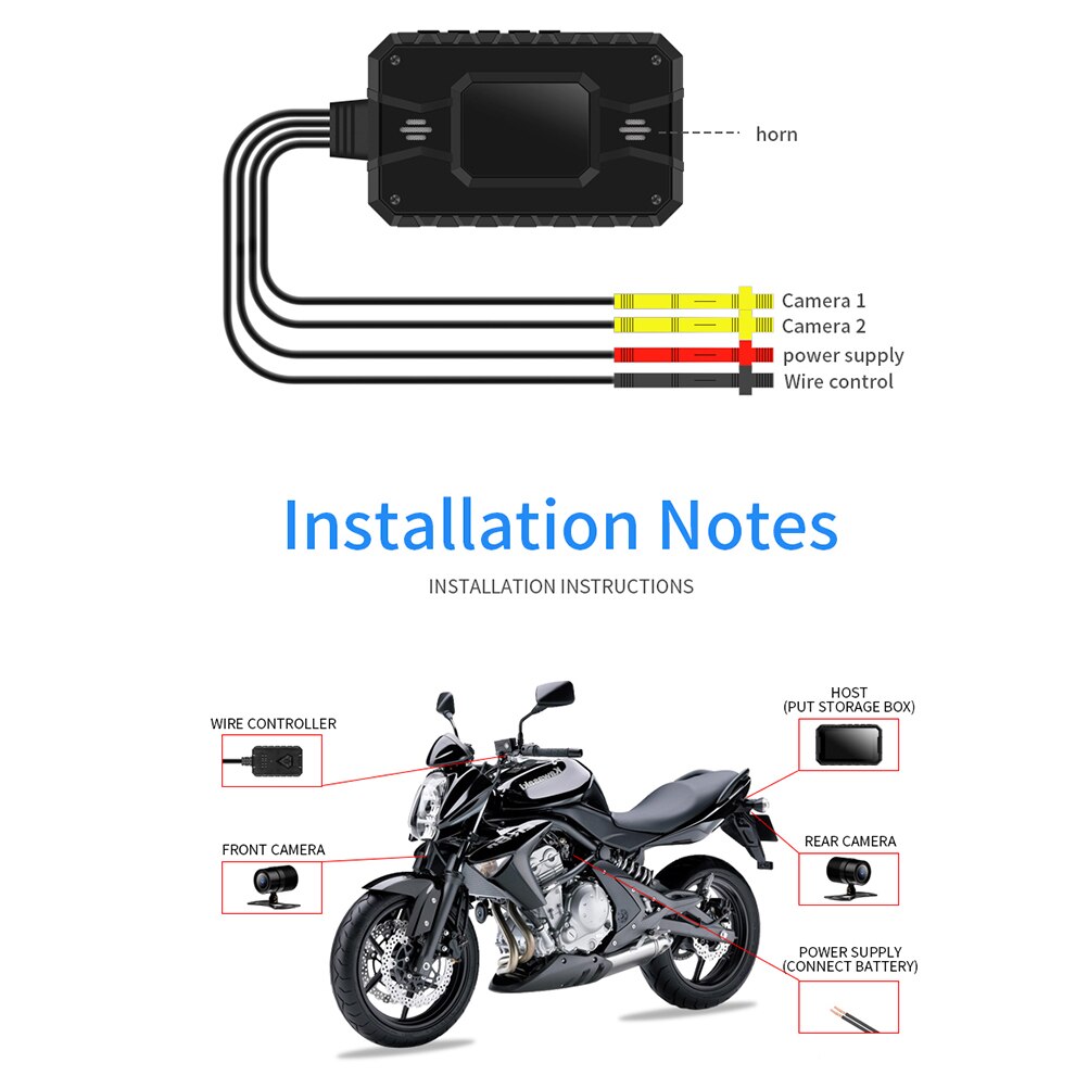 1Pc Motorfiets Recorder Rijden Recorder Motorfiets Rijden Camera Voor Outdoor Motor Motorfiets