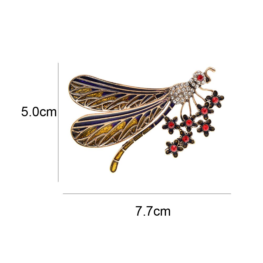 CINDY XIANG Nuova Annata di Arrivo Dello Smalto Libellula Spille per Le Donne di Cristallo Insetto Spille Moda Spilla Spille Monili di Grandi Dimensioni Autunno