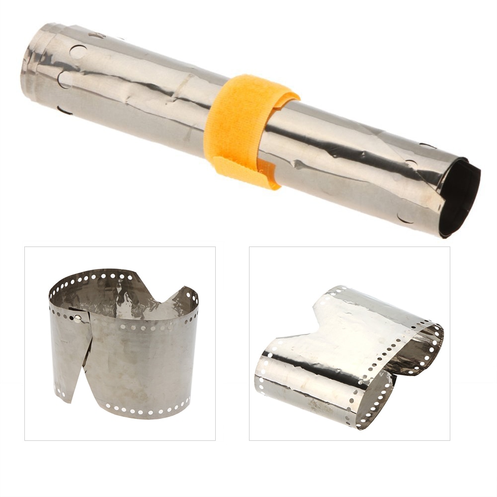Ultra Light Titanium Outdoor Camping Stove Windshield Sn Windproof Panel-15cm: Default Title