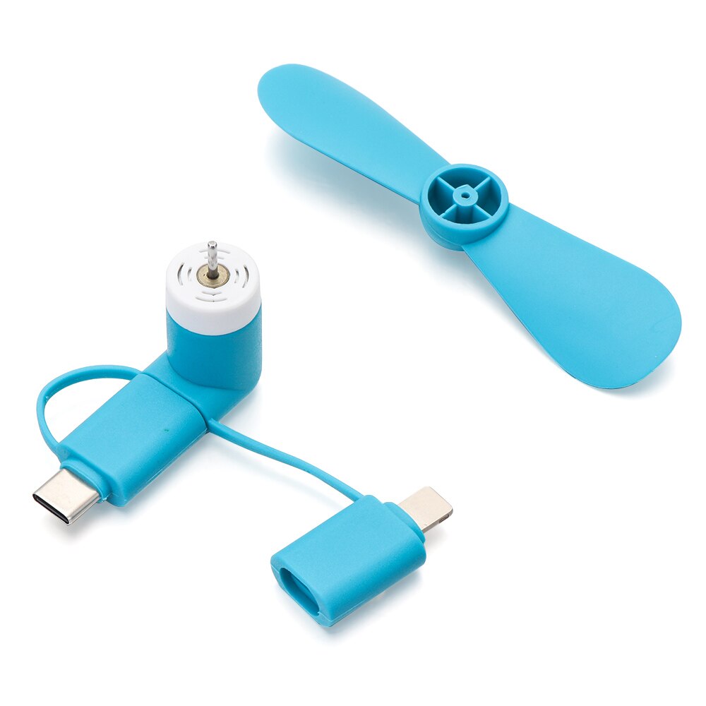 3 In 1 Power Bank Usb Mini Fan Koeler Voor Samsung Huawei Ipad Voor Android Iphone Type-C Draagbare mobiele Telefoon Accessoire