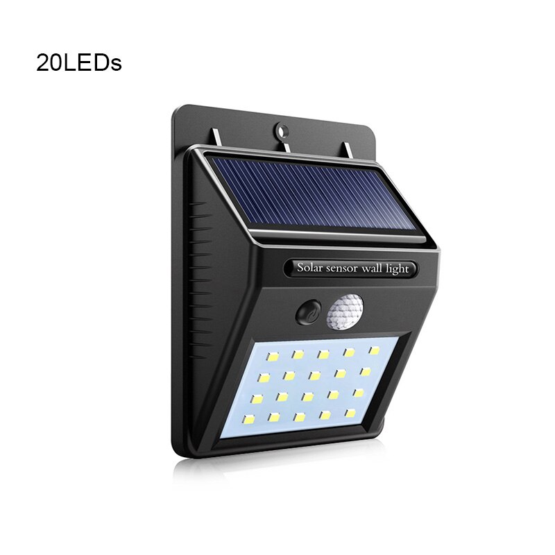 Solar powered LED Garden light Outdoor Waterproof Motion sensor LED Lawn Lamps outdoor fence garden pathway Wall Yard Lighting: 20LEDs