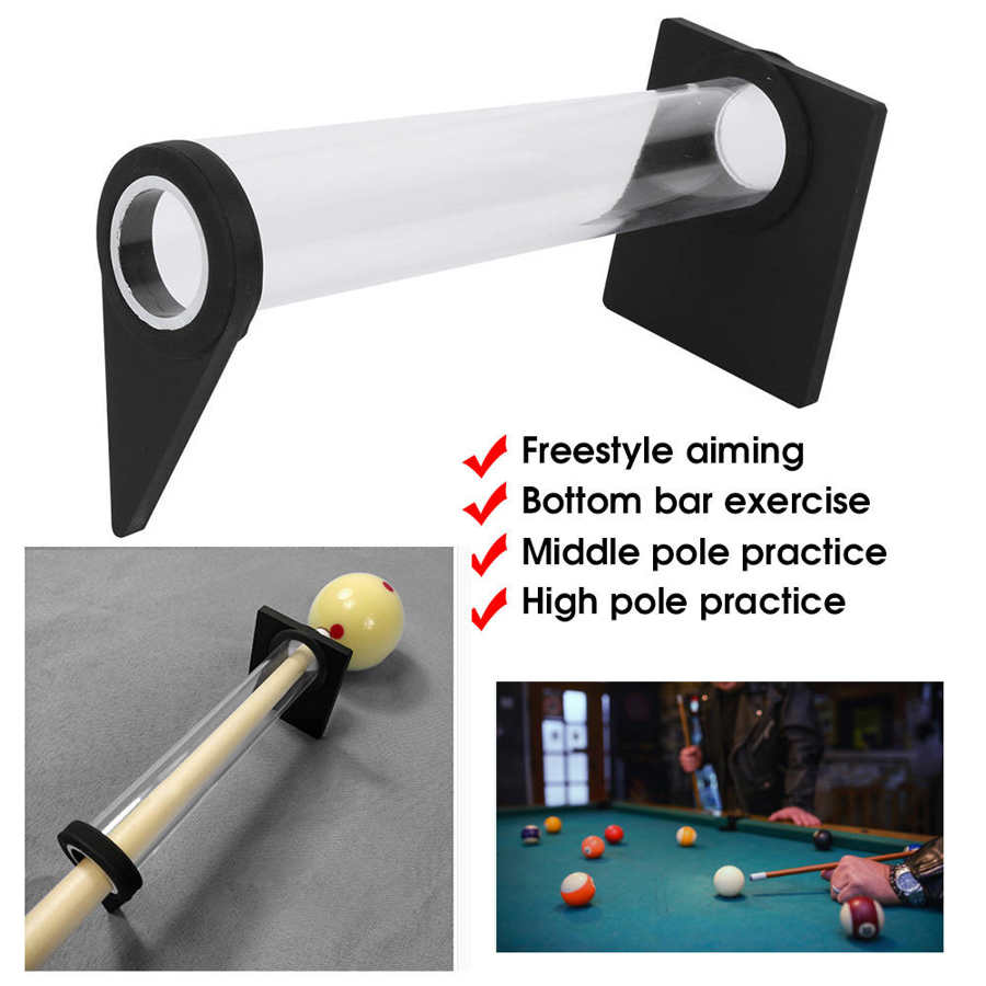 Billiard Stroke Exerciser 1 Set Portable Billiards Rod Pool Stroke Trainer Exerciser Helper Snooker Aiming Training Accessories