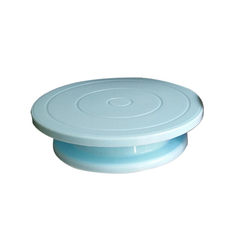 Kunststoff Kuchen Drehtisch DIY Backen Kuchen Stehen Kuchen Drehscheibe Rotierenden Kuchen Dekorieren Backen Werkzeug Küche Liefert #1: Blau