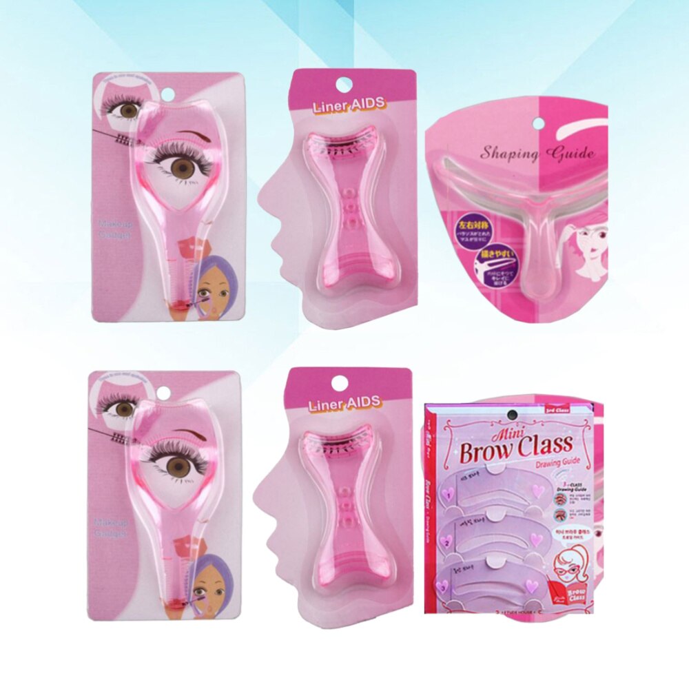 2 Set Professionele Spruw Uuseful Wimper Pads Eyeliner Patches Makeup Tools Voor Vrouw (Set 1 En Set 2)