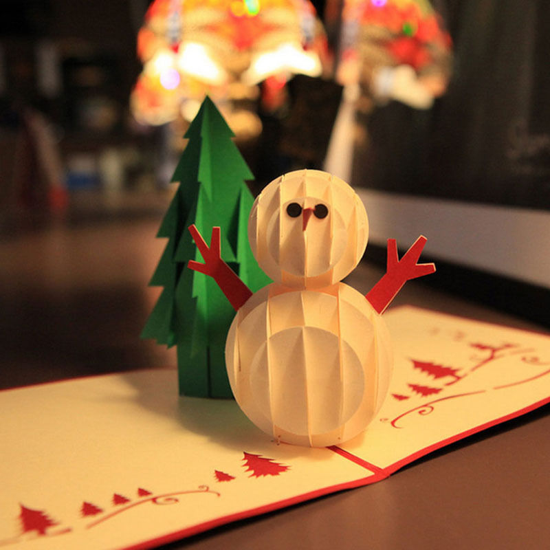 3d pop-up invitasjon gratulasjonskort bursdag valentinsdag år xmas