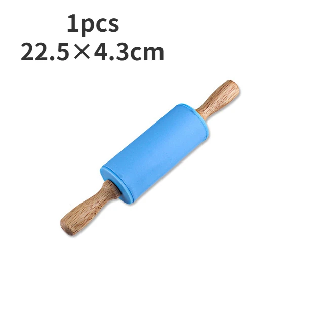 Mini madeira maciça rolando pinos, madeira natural rolando, acessórios de cozinha, ferramentas de cozimento, artesanato: Verde exército