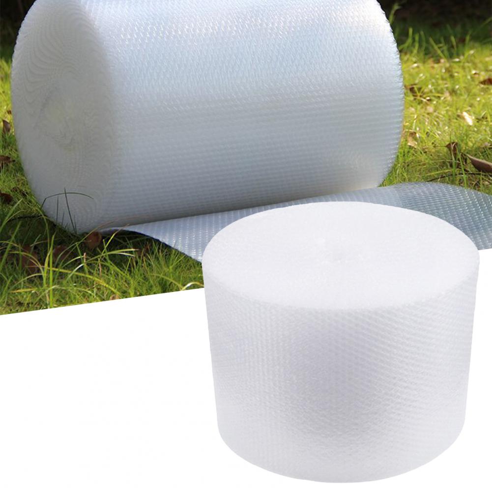 1 Roll Bubble Cushioning Wrap Useful Double Layer Air Bubble Roll Long-lasting Protective Bubble Cushioning Wrap Roll