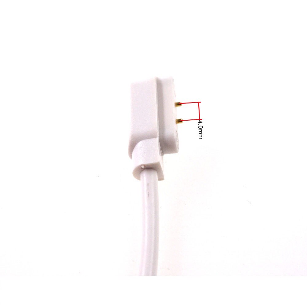 1 pcs Charging cable magnetic Pogo Pin Connector 2 Pin 4.0 mm Pitch Adapter USB A Connector Male 60 cm Length Magnet charge