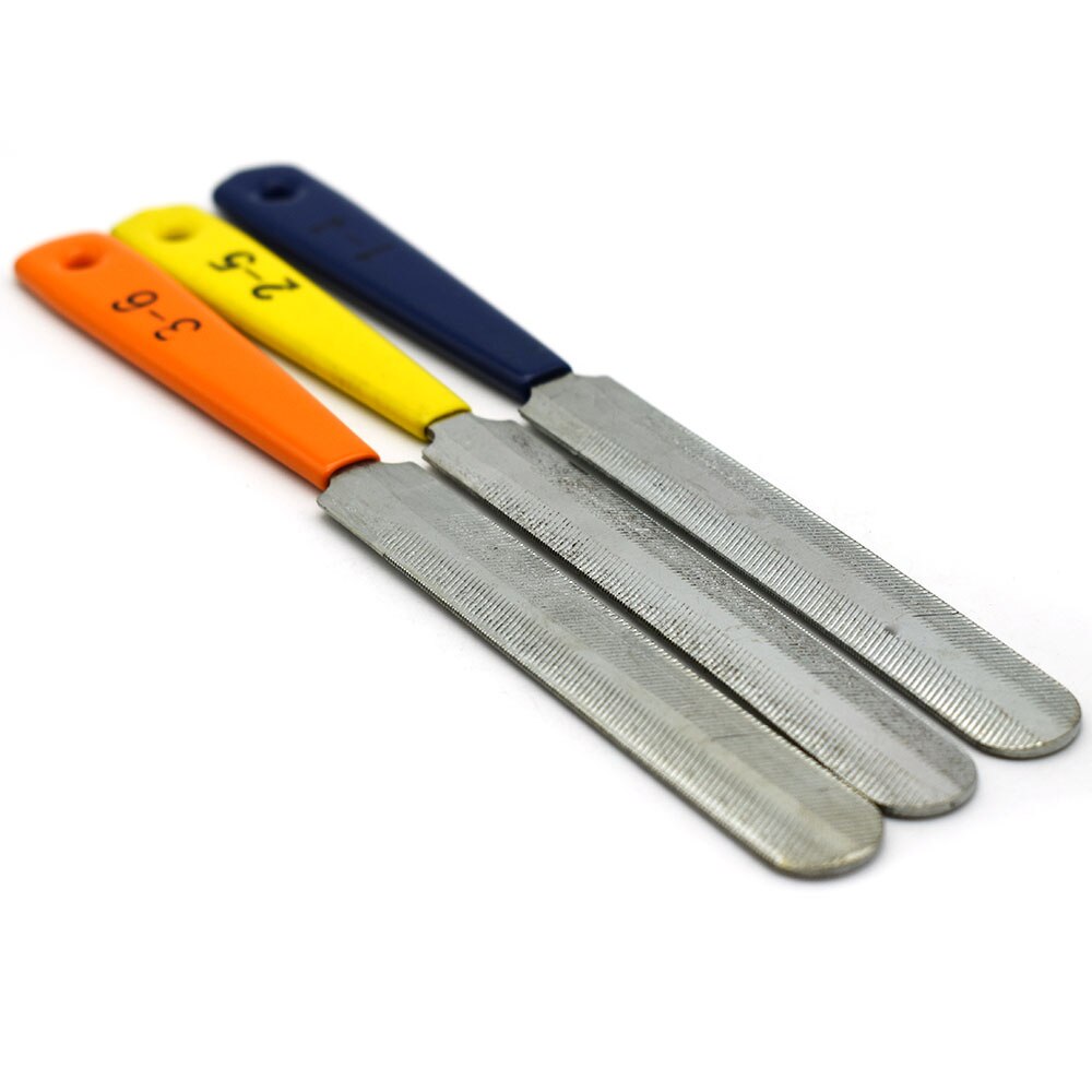 Lime de couronne de frettes de guitare en diamant, outil de réparation de frettes de guitare Luthier avec 3 tailles pour guitares ukulélé basse Banjo mandoline: D