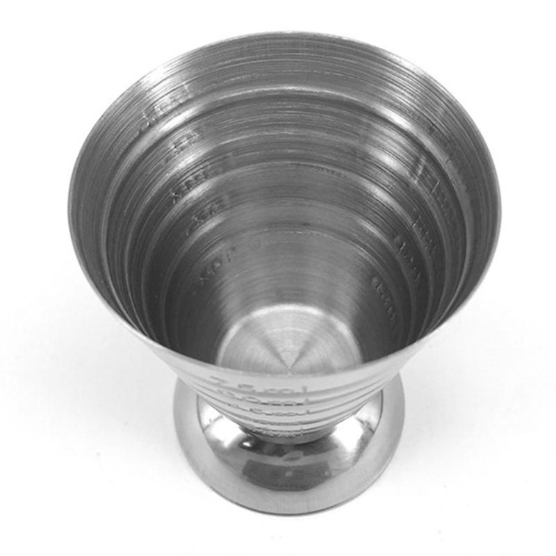 75ml mål kop ounce jigger bar cocktail drink mixer 3 in 1 spiritus måle kop måle kaffe krus
