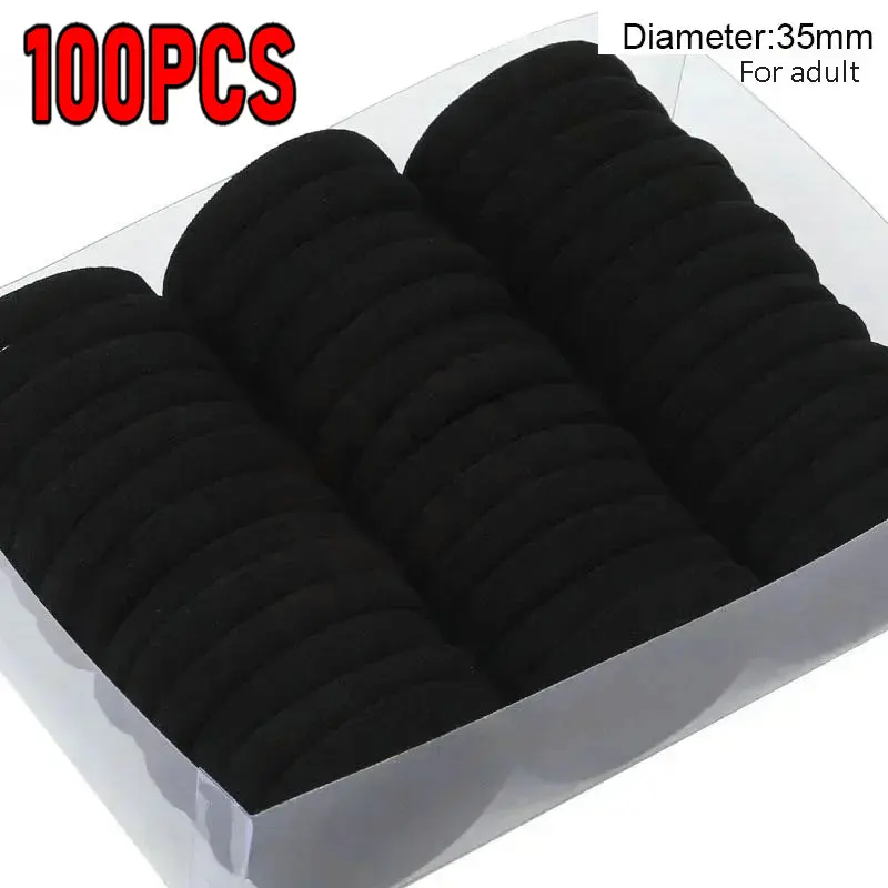 Conjunto de bandas para el cabello básicas para mujeres y niñas, diadema elástica de colores sólidos simples, lazos para el cabello, accesorios para el cabello, soporte para cola de caballo: Gris oscuro