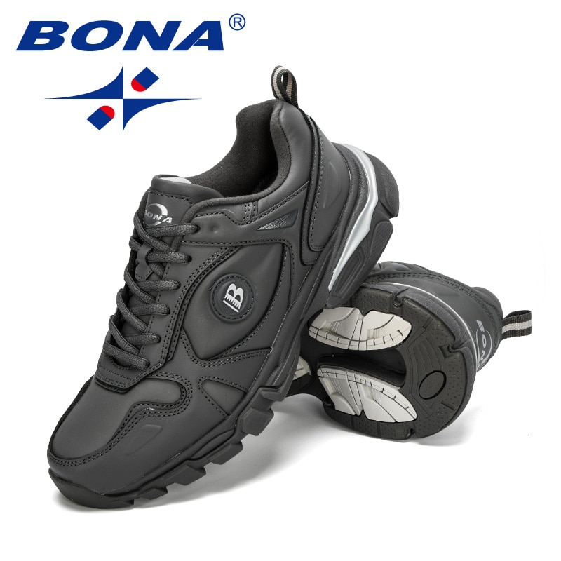 Bona classics style cow split hardloopschoenen heren outdoor sneakers comfortabele wandel- en joggingschoenen heren sportschoenen