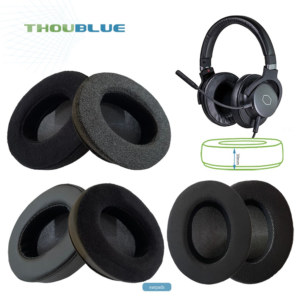 THOUBLUE-almohadilla de repuesto para auriculares CoolerMaster MH751, cubierta de espuma de memoria, almohadillas para auriculares