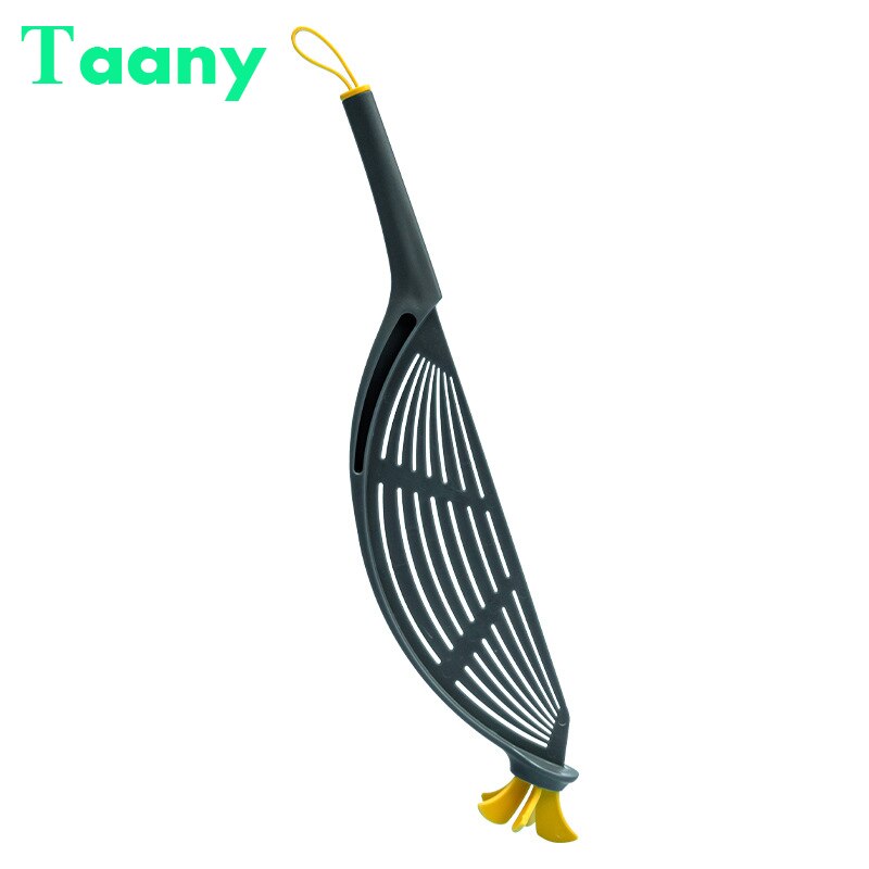 Multifunctional Drainer Household Convenient Hanging Fruit Rice Washer Noodle Rice Cleaner Machine Kitchen Colander Tool: Dark blue