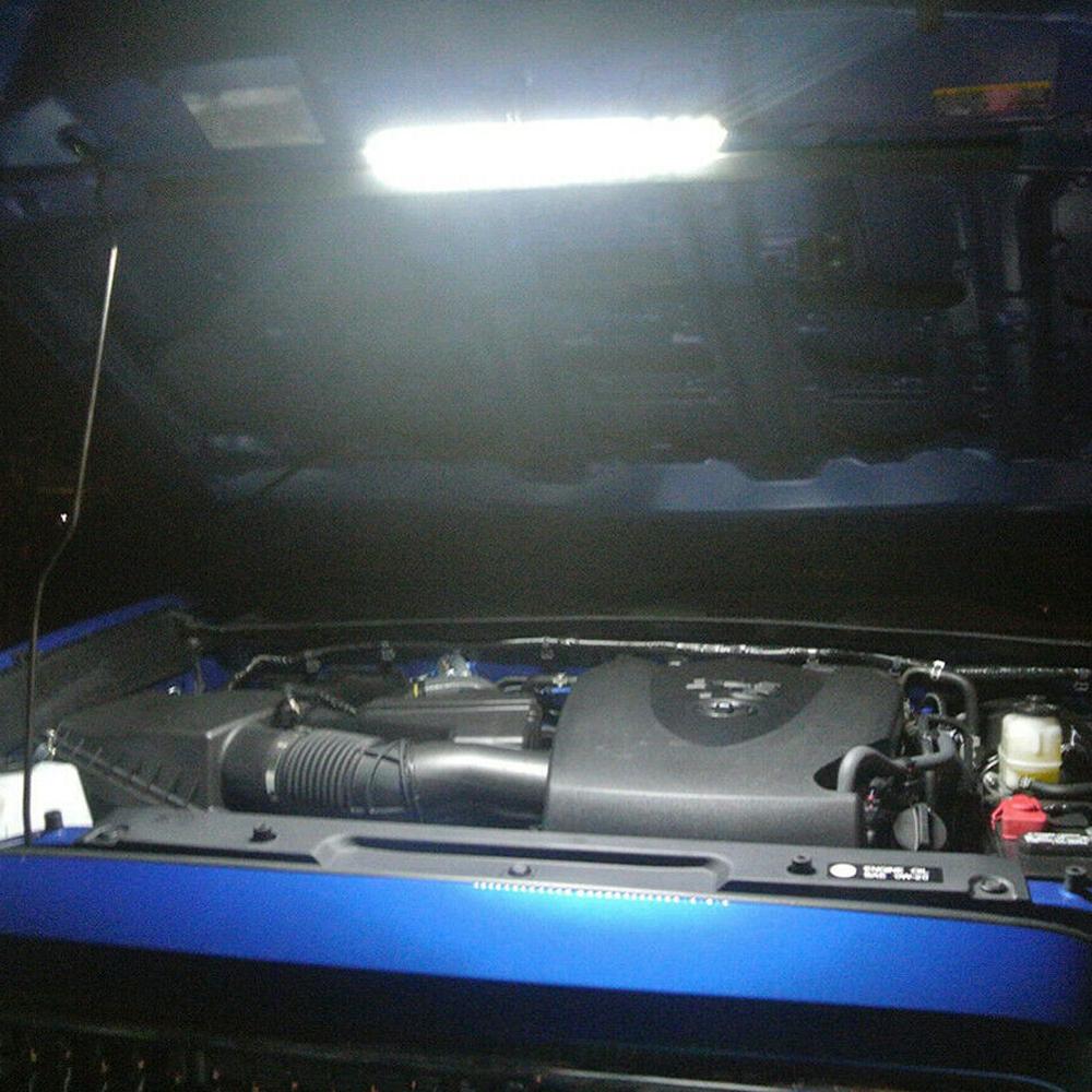 Voiture lumière Led s voiture entretien lampe travail lumière blanc sous le capot Kit de lumière LED avec automatique marche/arrêt universel convient à tout véhicule