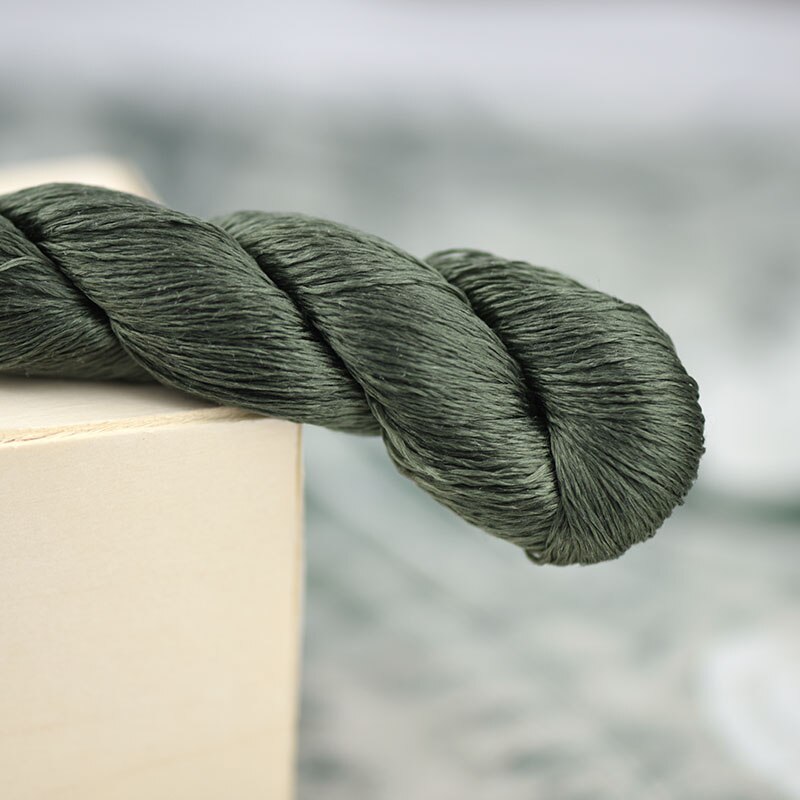 Zijde Borduurgaren/100% Zijden Draad/Hand Borduren Borduren Kruissteek/Verdorde Groen/7 Pure Kleuren: 5