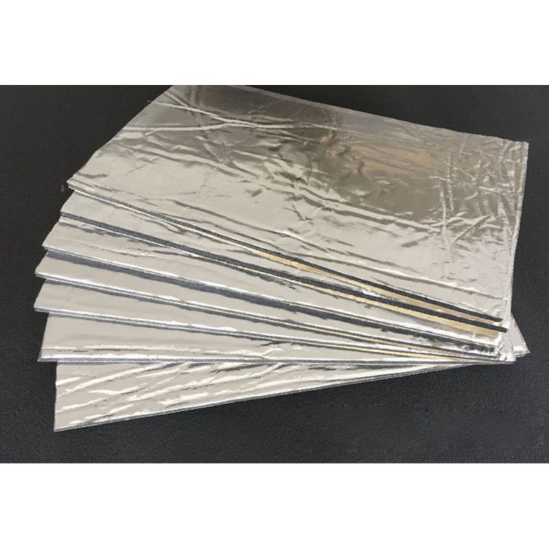 Aislamiento acústico de fibra de vidrio para coche, aislamiento térmico de caucho, insonorización, vibración, FM, 30x50cm