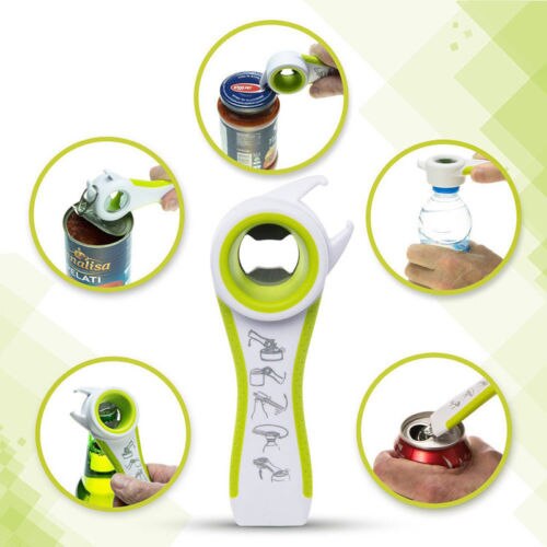 All In One Bottle Opener Jar Can Kitchen Manual Tool Gadget Multifunction