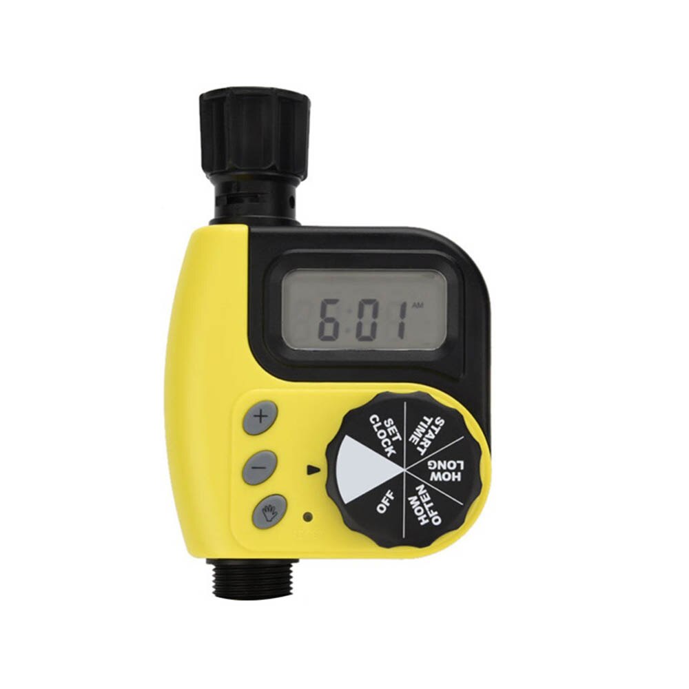 Digital Programmable Water Timer Weatherproof Garden Lawn Faucet Hose Timer Automatic Irrigation Sprinkler Controller: yellow
