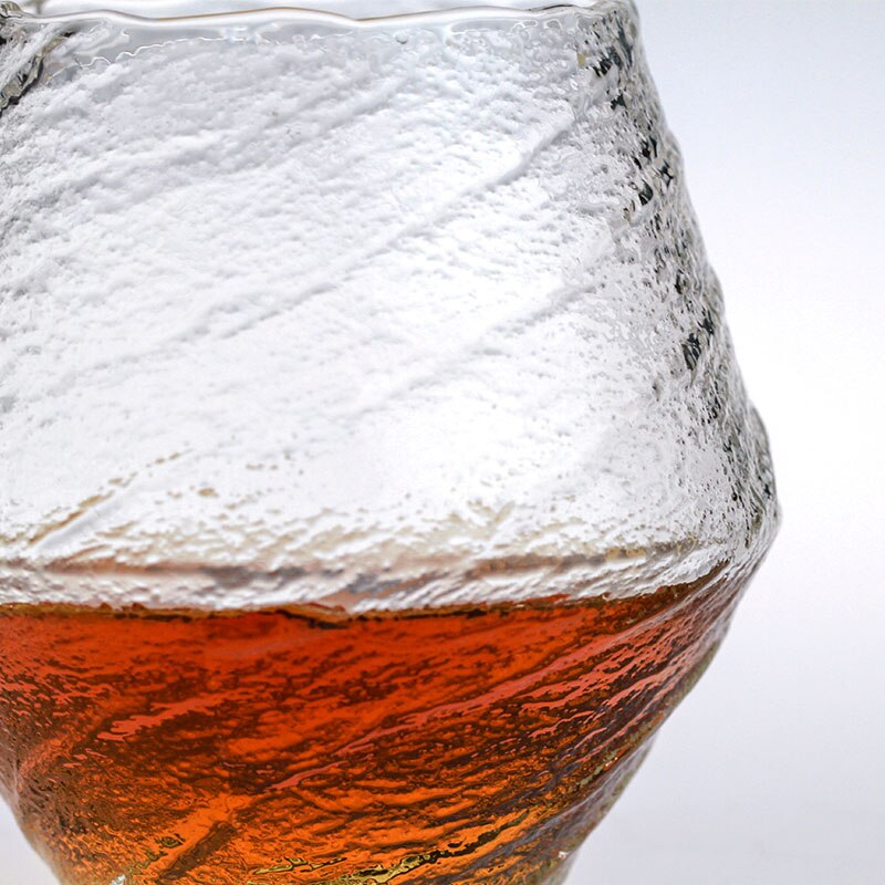 Edo japansk konst whiskyglas kopp frost glasögon glas te koppar blyfria whiskyglas med trälåda
