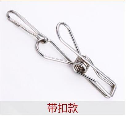 Sainwin roestvrijstalen wasknijpers, handdoekklemmen, sokkenklemmen, broekklemmen, kledingklemmen, ondergoedklemmen, kleine metalen clips voor hangers.: B 40 stuks 6cm