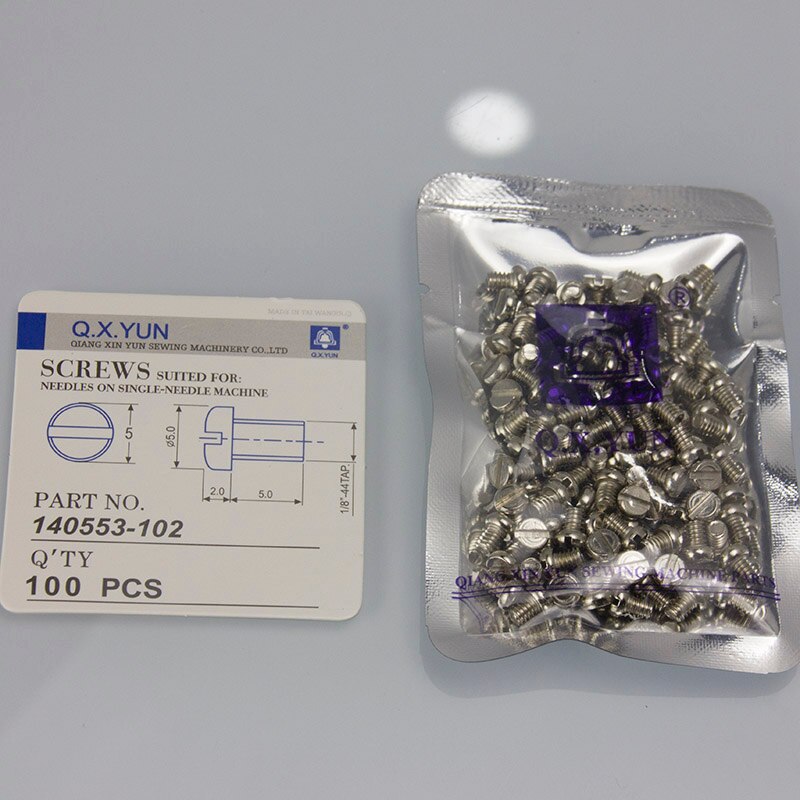 100pcs Sewing machine screw brother pegasus siruba kansai singer typical needle plate /feed dog/presser foot screw .....: 140553-012
