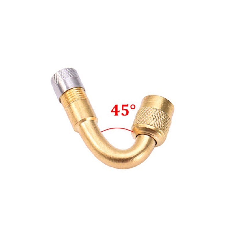 Valvole per pneumatici pneumatici 45/90/135 gradi per camion accessori per ciclismo moto adattatore stelo di prolunga valvola auto ottone alta qualità: 45 grado