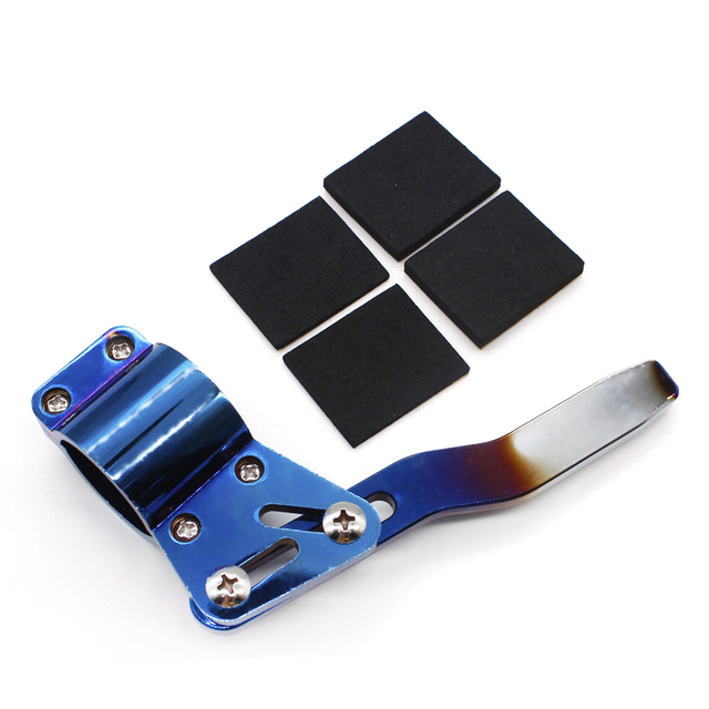 Jdm universell aluminium bil styling justering ratt sving stang forlengelse blinklys spak posisjon opp sett: Brent titanblått