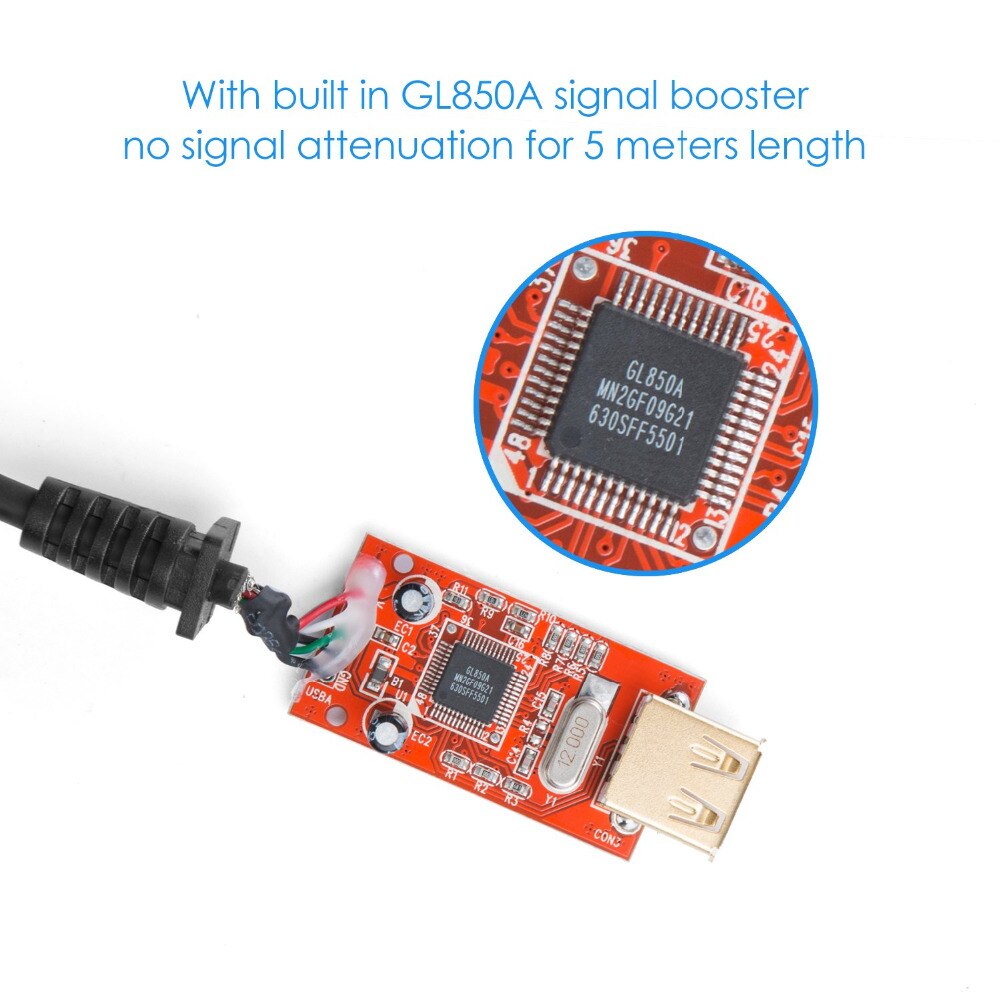 USB 2.0 Extension Cable, CableCreation Active USB 2.0 Extender USB Repeater Cable for Oculus Rift,Printer, Scanner etc, 16FT