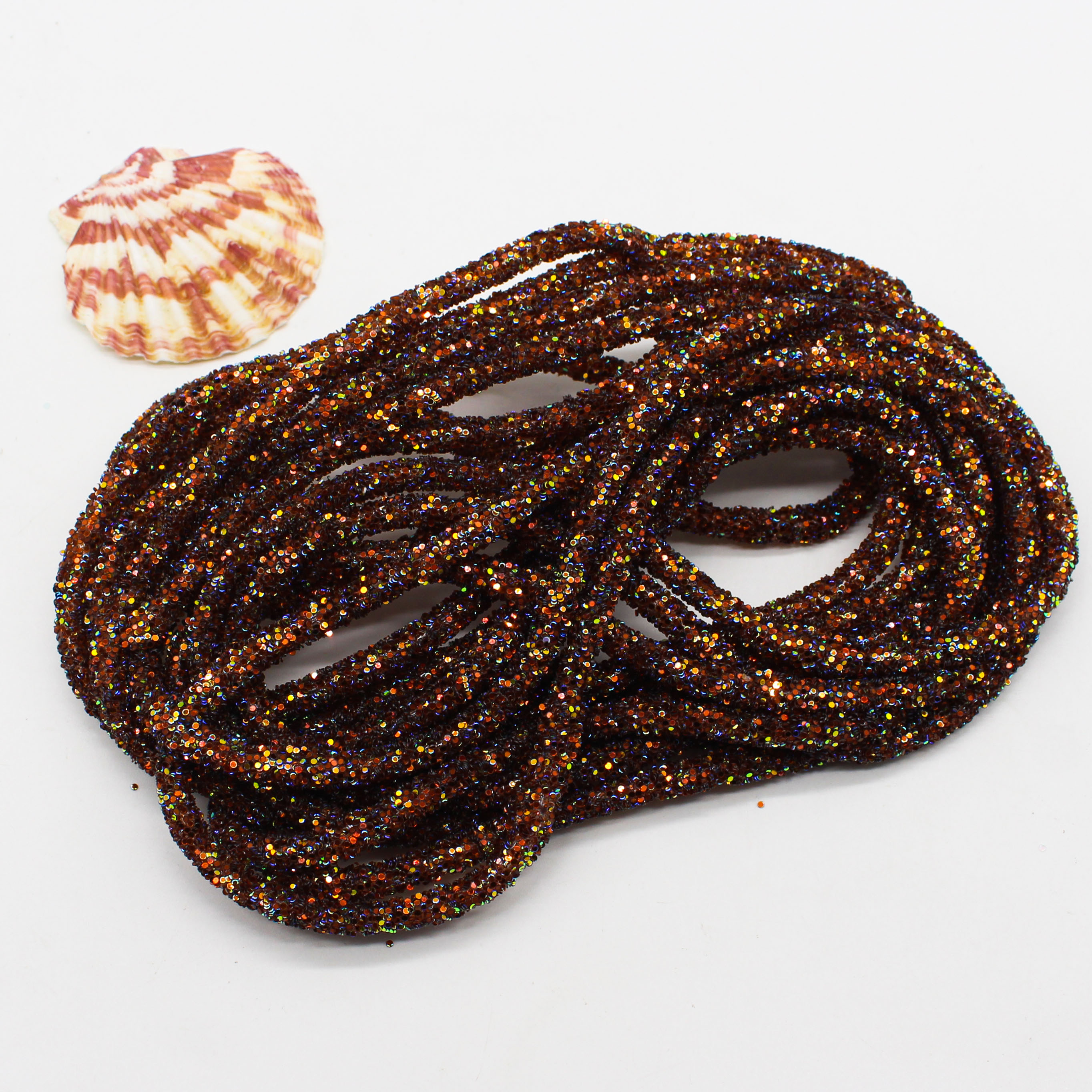 1 yards Kerst Kleur Glitter Steentjes Pailletten Passementen Zachte Buis Koord Touw DIY Kledingstuk Schoenen Feestdecoratie Bruiloft