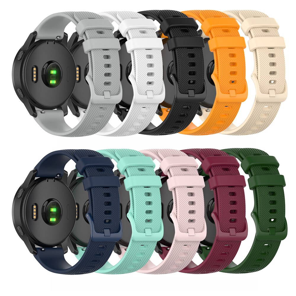 Ren farve blød 20mm/22mm smart urrem til huawei watch  gt2 42mm/46mm silikone erstatningsarmbånd til æremagi