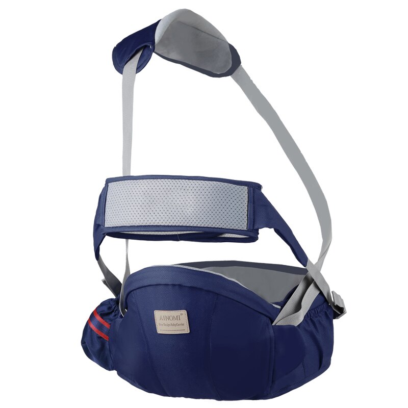 AINOMI Original coton porte-bébé taille tabouret marcheurs fronde tenir Hipseat ceinture hanche siège pour maman voyage infantile hanche siège: Bleu profond