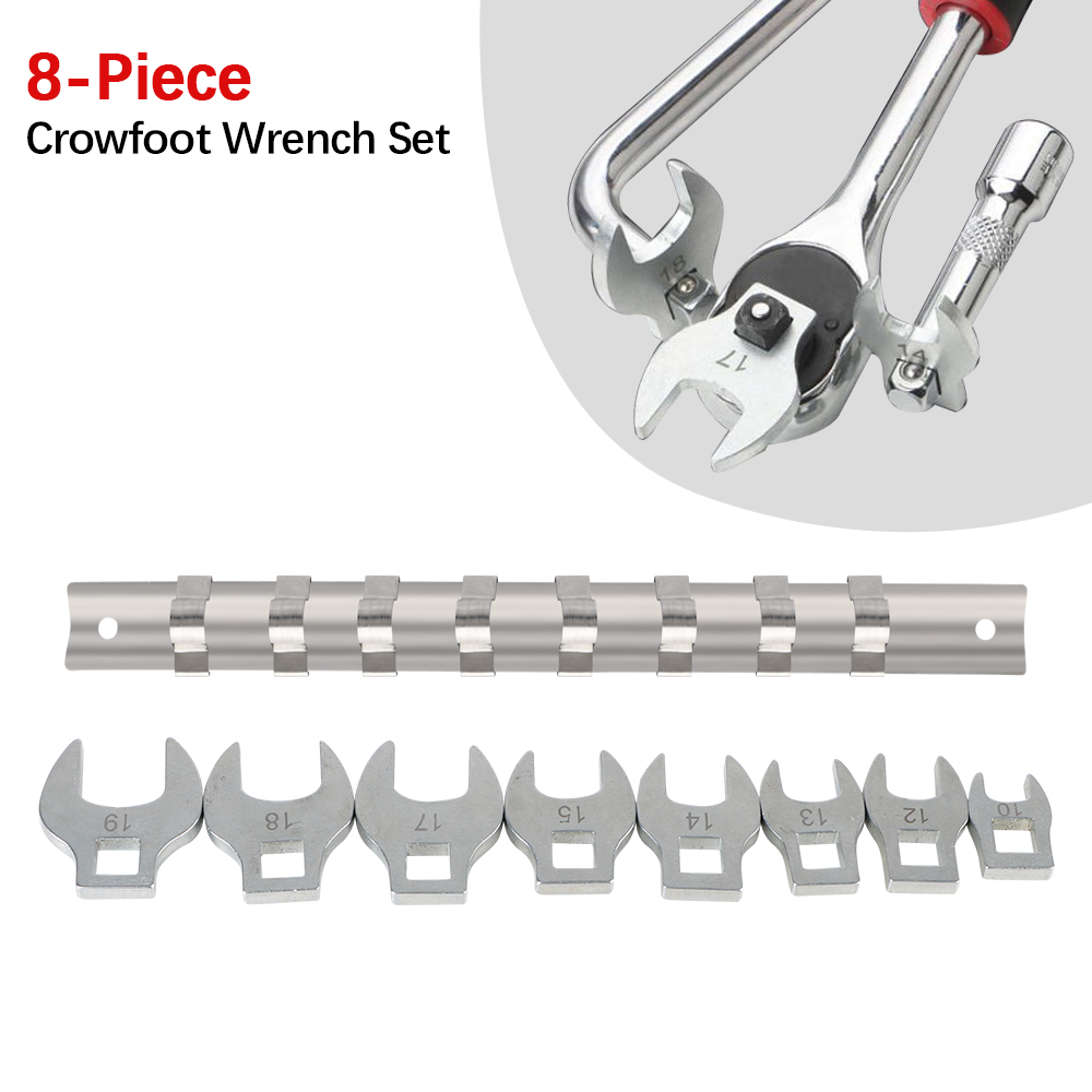 Juego de llaves dinamométricas e imperiales, juego de 8 piezas de 3/8 pulgadas para llave dinamométrica de trinquete, cabeza cuadrada de repuesto