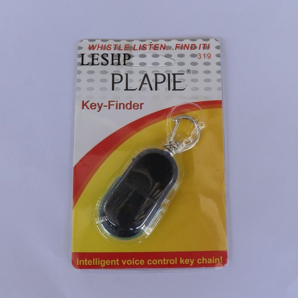 Anti-Lost Alarm Key Finder Locator Keychain Whistle Sound With LED Light Mini Anti Lost Key Finder Sensor
