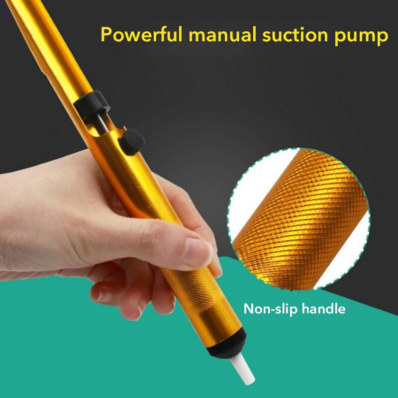 Aluminium Desolderen Metalen Soldeer Sucker Pen Desolder Hoge Efficiëntie Verwijdering Vacuüm Solderen Desolder Hand Lassen