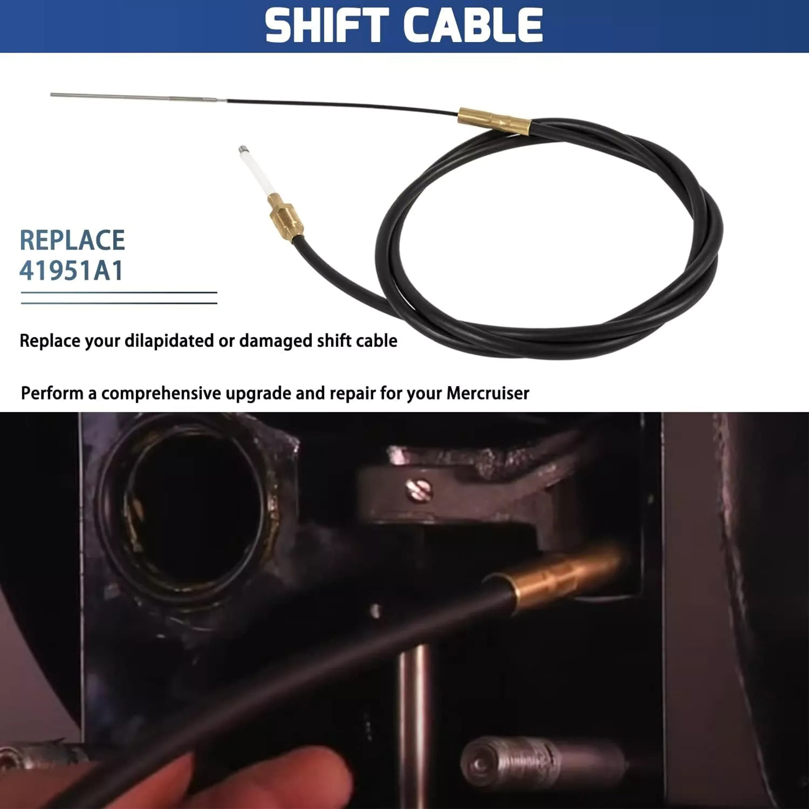 1 set nedre växelvajersats 865436 a 02 reservdel för mercruiser alpha gen one & two 1 2 r mr mc biltillbehör