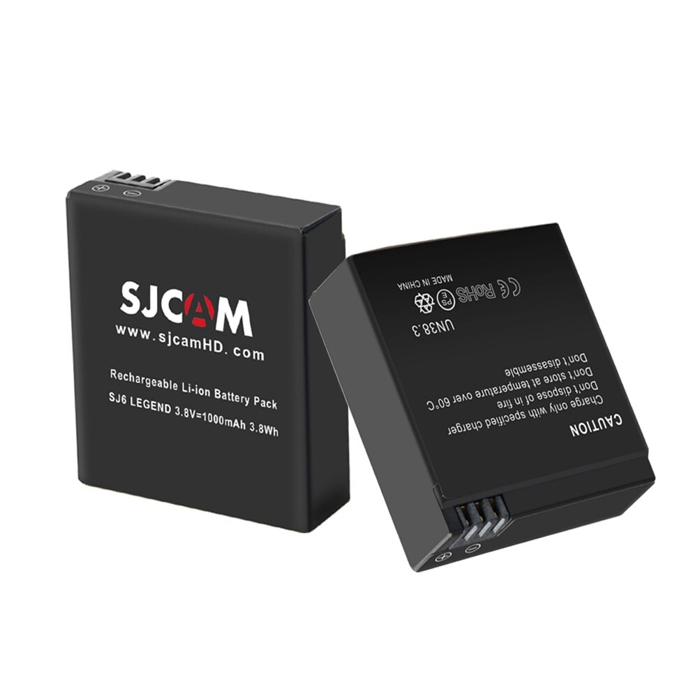 2 Stks 3.8 V 1000 mAh Originele SJCAM SJ6 Batterijen Voor SJCAM SJ6 Legend Action Camera