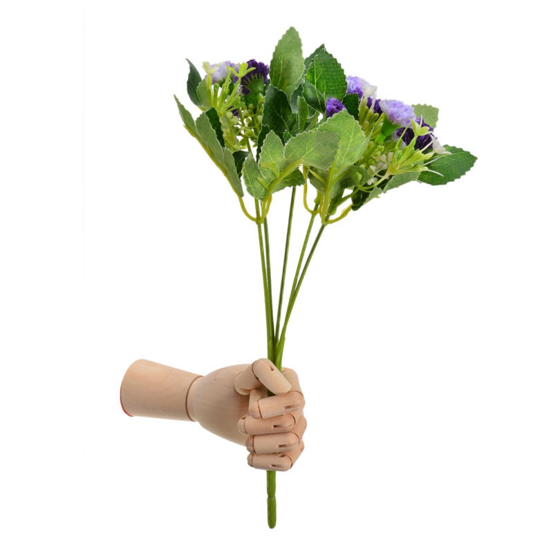 1pc 7 inch Wooden Hand Model Human Figure Artist Painting Model Mannequin Jointed Doll Flexible Drawing Manikin Wood Sculpture