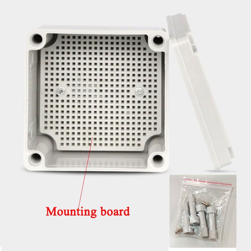 Plastic Dustproof Waterproof IP67 Junction Box Universal Electrical Project Enclosure Grey ABS Housing Box