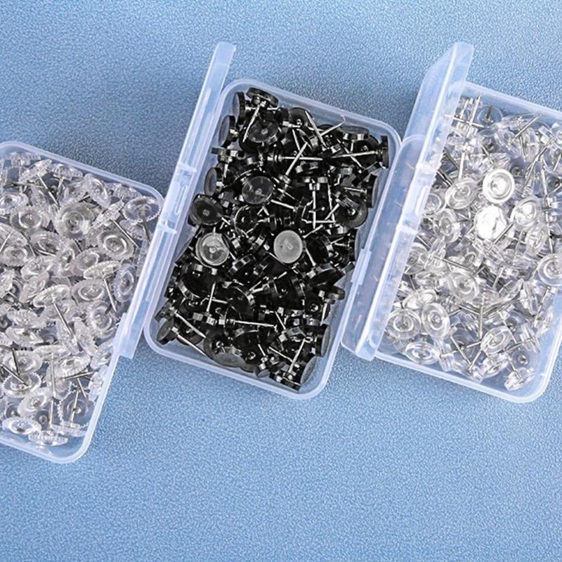 50/100 st kugghjulsformade kartnålar, nål för korktavla, synål