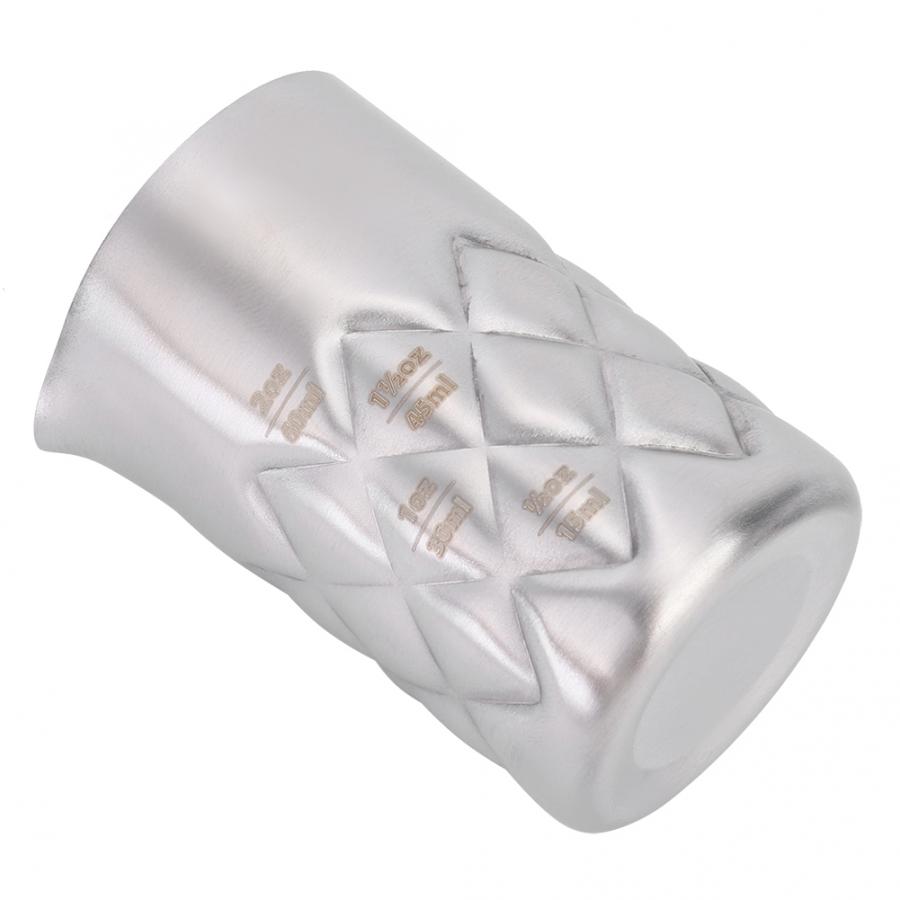 Friendly 50ml Stainless Steel Bar Coffe Milk Beer Cocktail Measuring Scale Cup Wine Tool Bartending Kit