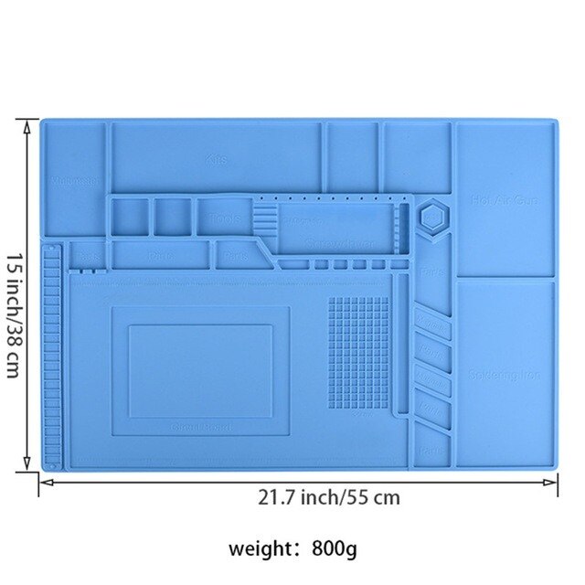 ESD Heat Insulation Working Mat Heat-resistant BGA Soldering Station Insulator Pad Repair Insulation Pad Maintenance Platform: 6