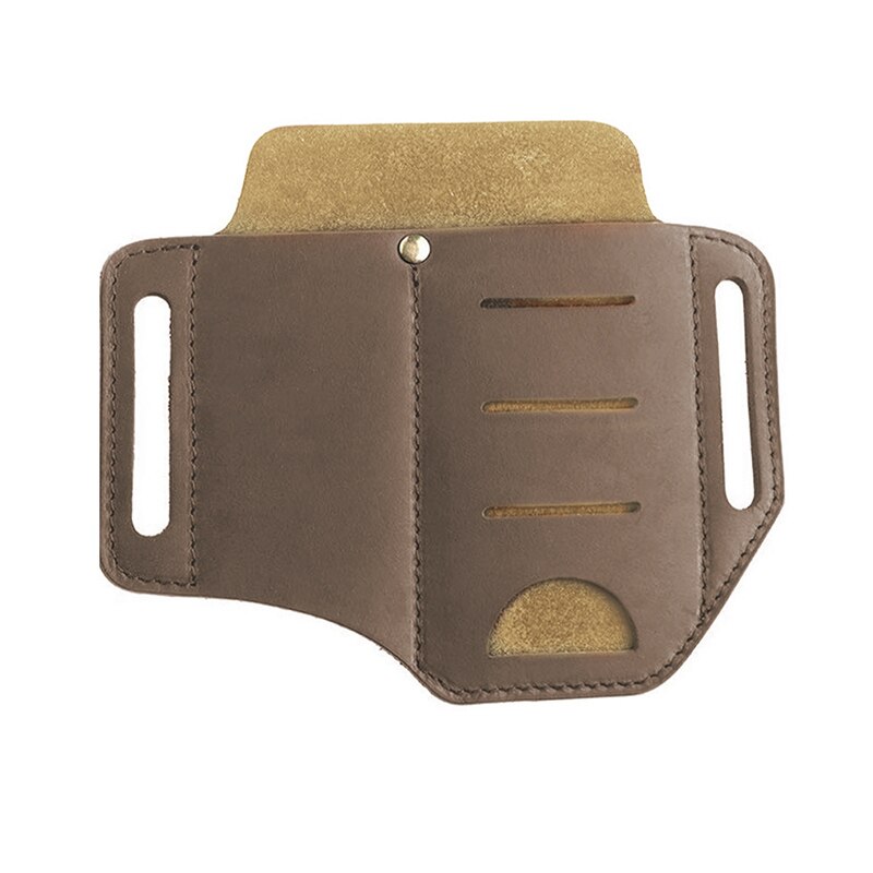 Multi-Purpose Poly Tool Holder Outdoor Waist Bag^*: o2pu taupe